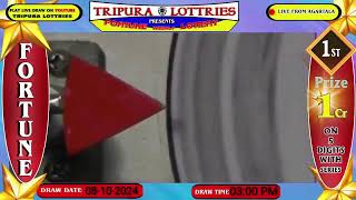 Tripura Fortune Lottery Live Day draw On 08102024 At 0300 PM Live From Agartala [upl. by Bovill]