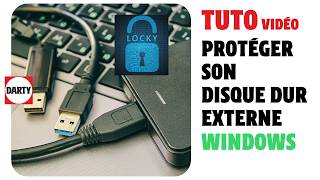 Sécuriser son disque dur ou SSD externe avec BitLocker [upl. by Thorma]