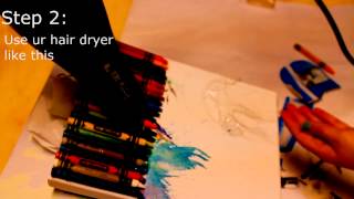 How To  Melt Oil Pastels [upl. by Oznole]