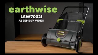 Earthwise New LSW70021 Lawn Sweeper Assembly Tutorial [upl. by Starr856]