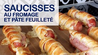 🌭 Saucisses au fromage et pâte feuilletée [upl. by Dnumyar386]