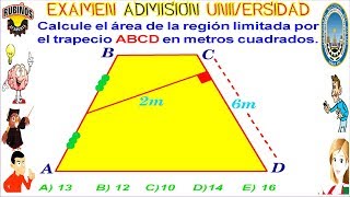 Examen CALLAO Admisión Universidad UNAC Áreas de Regiones Cuadrangulares Solucionario [upl. by Adnoel]