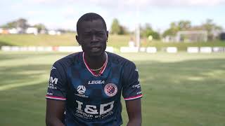 Kenny Athiu First Interview for Dandenong City [upl. by Kathe]