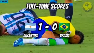 MATCH Highlights  Argentina 🇦🇷 1  0 Brazil 🇧🇷  World Cup Qualifiers 2026 [upl. by Stoughton938]