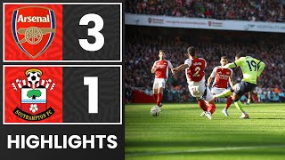 HIGHLIGHTS Arsenal 31 Southampton  Premier League [upl. by Rollie471]