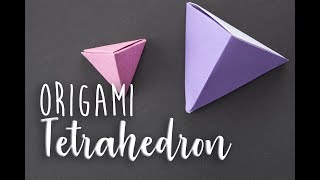 Origami Tetrahedron [upl. by Aicirtan180]