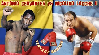 Antonio Cervantes vs Nicolino Locche 2 1080p 60fps [upl. by Okihcas99]