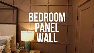 How to Create a Paneled Wall in a Bedroom  DIY Network [upl. by Luttrell]