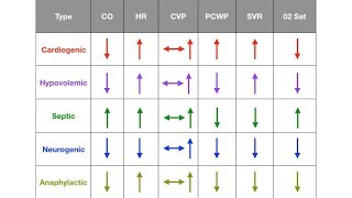 Types of Shock Cardiogenic Hypovolemic Septic Neurogenic Anaphylactic [upl. by Eniowtna451]