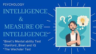 Intelligence Measuring intelligence  Intelligence measuring tests  Psychology  in urduhindi [upl. by Mil409]