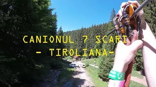 Canionul 7 Scari Brasov  Traseu tiroliana intreg 2018 l GoPro Hero 5 [upl. by Dressler]