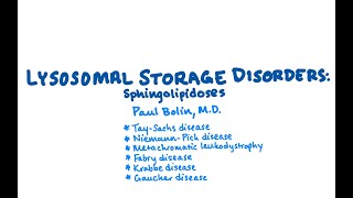 Lysosomal Storage Disorders Sphingolipidoses  CRASH Medical Review Series [upl. by Austina]