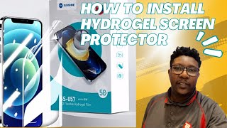 How to apply hydrogel screen protector film on your mobile phone [upl. by Maguire]