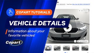 Copart Select Vehicle Details  How to Bid and Buy with Copart [upl. by Aitnas699]