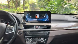 How to install Carplay Screen For BMW X1 F48 EVO  Android Auto radio  Ugode [upl. by Nywles]