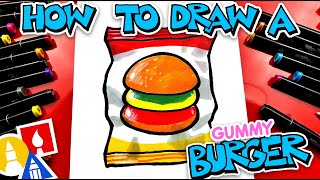 How To Draw A Gummy Burger [upl. by Evangelist191]