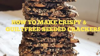 HOW TO MAKE THE BEST KETO SEEDED CRACKERS IN 10 MINS  SUPER CRISPY [upl. by Eversole]