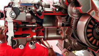 Honda CBR250R ENGINE CUT SECTION [upl. by Clim]