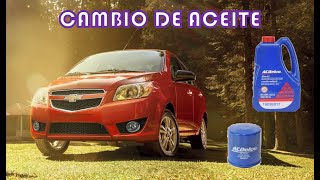 AFINACION CHEVROLET AVEO 16 PARTE 4 CAMBIO DE ACEITE Y FILTRO [upl. by Hobbie522]