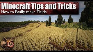 Minecraft How to Easily Make Large Crops and Fields [upl. by Porte]