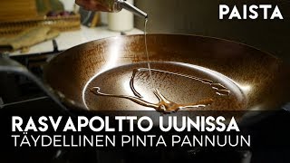 Hiiliteräspannun rasvapoltto uunissa [upl. by Luciano]