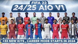 2425 AIO Kits V1 Mod For FIFA 22  TU17 [upl. by Cleopatra384]