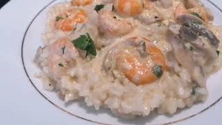 Risotto aux champignons et crevettes [upl. by Balas]