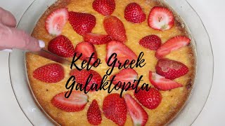 My Greek Keto Galaktopita Keto Greek Milk Pie [upl. by Yblocaj]