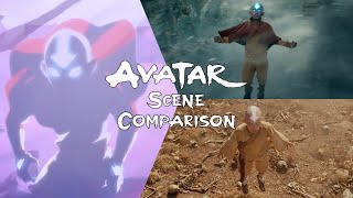 Avatar The Last Airbender SCENE COMPARISON  Episode 1  Netflix vs Cartoon vs Movie [upl. by Marchelle]