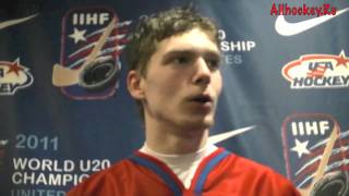 Evgeny Kuznetsov PostGame Interview 03 01 2010 AllhockeyRu [upl. by Leary]