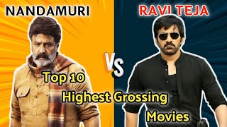 Nanda Muri VS Ravi Teja  Top 10 Highest Grossing Movies  Akhanda [upl. by Atilrep]