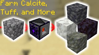 How to Farm Calcite and Tuff in Minecraft Datapack [upl. by Nnylyak163]