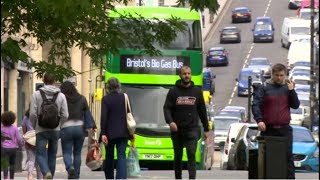 Bristol biomethane gaspowered bus refuelling station opens [upl. by Ivatts]