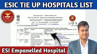 ESIC TIE UP HOSPITALS LIST  ESI Empanelled Hospital  ESIC Medical Treatment in Private Hospital [upl. by Starla945]