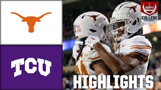 Texas Longhorns vs TCU Horned Frogs  Full Game Highlights [upl. by Armahs]