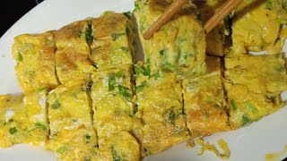 Simple Cooking Eggs With Parsley 🤤 [upl. by Aiza]