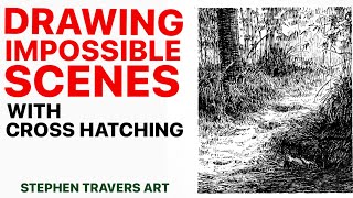 Drawing Impossible Scenes with Hatching [upl. by Krissy57]