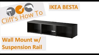 IKEA Besta TV Stand Wall Mounted [upl. by Cousins]