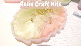 Using Epoxy Resin Craft Kits Book mark kit amp coaster kit [upl. by Asiole102]