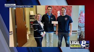 Firefighters donate to Portneuf Cancer Center [upl. by Mariko]