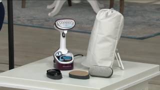 Rowenta XCEL Steam 1500W Handheld Steamer with Storage Bag on QVC [upl. by Bellis905]