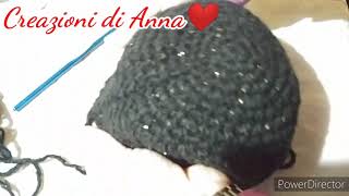 Tutorial Uncinetto Cappello Invernale con Visiera  M B e M Alta Doppia Incrociata Punto Gambero [upl. by Kiley]