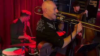 The Funkiest Double Bass Solo Ever Played at Miss Celie’s in Ashfield Sydney [upl. by Saqaw]