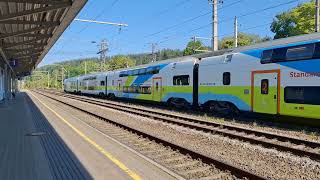 Westbahnos vonat indul Vöcklabruckból Salzburgba  Westbahn train departs from Vöcklabruck [upl. by Lear840]