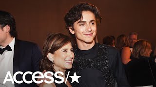 Timothée Chalamets Mom Was Living Her Best Life At The Golden Globes Afterparties  Access [upl. by Banwell910]