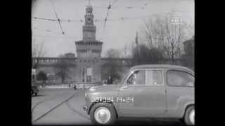 La FIAT 600 primo modello presentazione a Milano \ 1955 \ mut [upl. by Mylander]