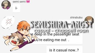 semishira angst  casual  chappell roan  haikyuu texts part 12 [upl. by Alphonsa]