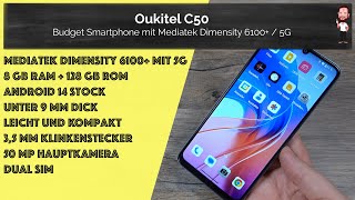 Oukitel C50  günstiges kompaktes Budget  Smartphone mit „reinem“ Android 14 und 5G im Check [upl. by Aiken]