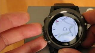 Garmin Fenix 5x  Look at the TOPO Active mapping [upl. by Bernarr]