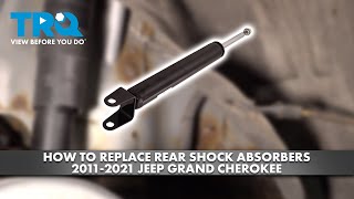 How to Replace Rear Shock Absorbers 20112021 Jeep Grand Cherokee [upl. by Raffo]